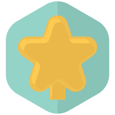 yıldız düz vektör simgesi