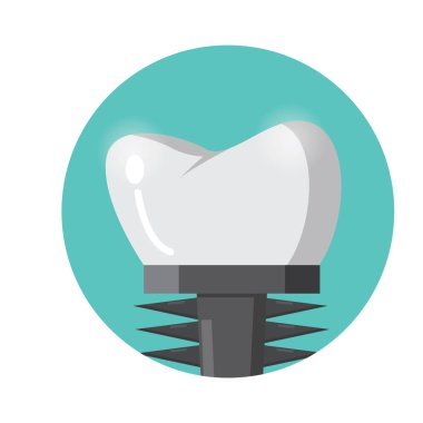 Diş düzlüğü simgesi, vektör illüstrasyonu