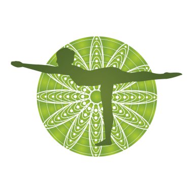 Yeşil bir bitkinin vektör illüstrasyonu