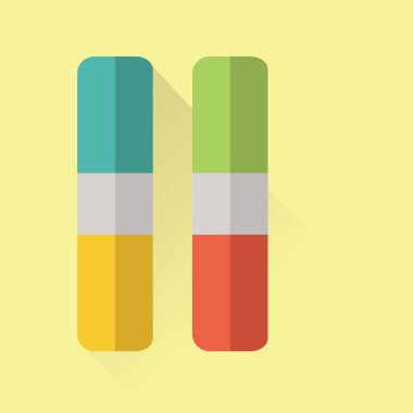 Modern eğitim ikonunun vektör illüstrasyonu