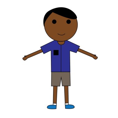 Beyzbol üniformalı bir adamın vektör çizimi