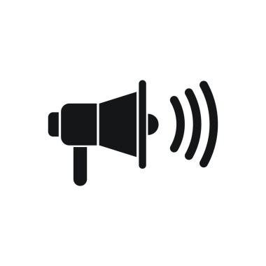 megafon simgesi, vektör illüstrasyonu