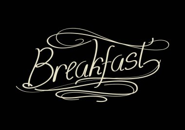 vektör kaligrafi. El çizimi harfler.