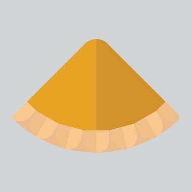 Bir cadının düz simgesi, vektör illüstrasyonu