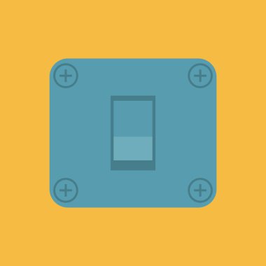 Modern b 'nin vektör illüstrasyonunda pil eksikliği