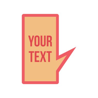 Bir etiketin vektör illüstrasyonu