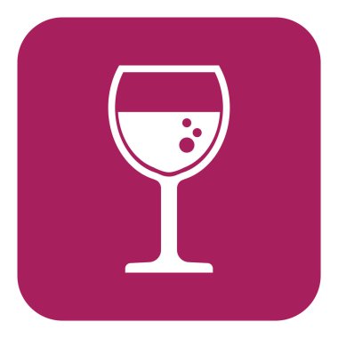 Şarap simgeleri ve vektör illüstrasyonlu basit biçimlendirilmiş pankart