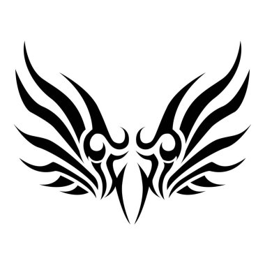 kabile dövme sanatı. Bir ejderhanın vektör çizimi