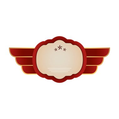 metin için yeri olan vektör vintage etiketi