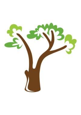 Yaprak simgesi olan ağaç