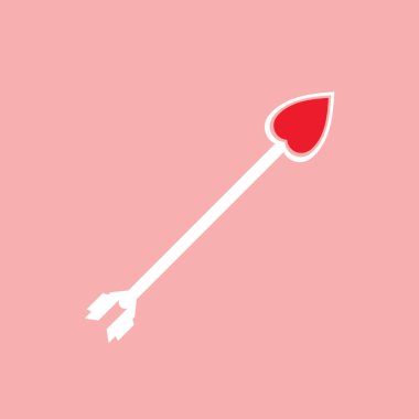 Aşk tanrısı simgesinin vektör illüstrasyonu