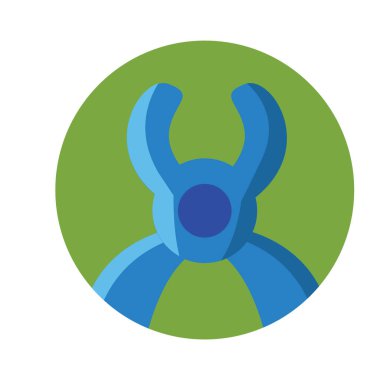 Diş düzlüğü simgesi, vektör illüstrasyonu