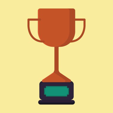 Şampiyon kupa vektör simgesi