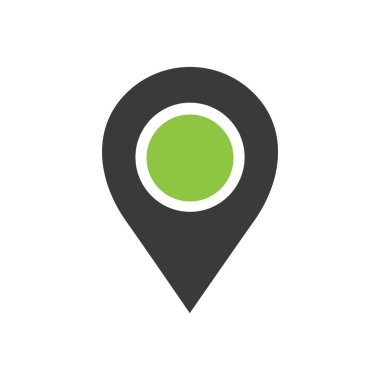 Harita işaretleyici simgesi, vektör illüstrasyonu