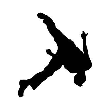 Toplu bir adamın silueti.