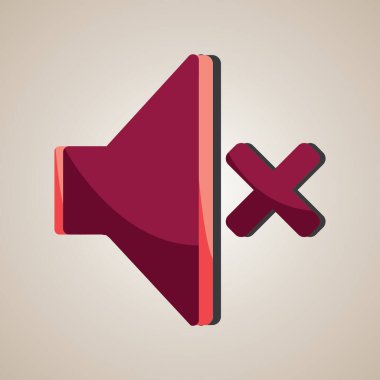 Düğme düz simgesi, vektör illüstrasyonu