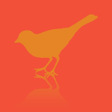 Tavuk simgesinin vektör illüstrasyonu