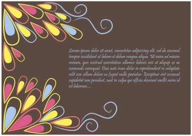 Çiçek arkaplanının vektör çizimi