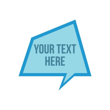 konuşma balonu simgesi, vektör illüstrasyonu