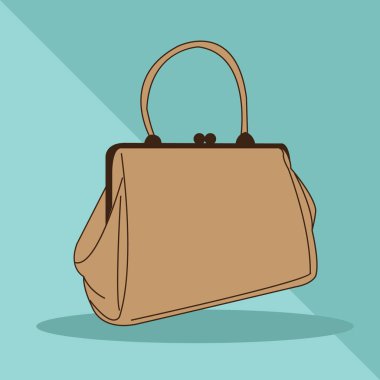 Çantalı bir çantanın vektör çizimi
