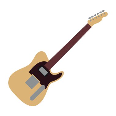 Çizgi film gitarının vektör çizimi