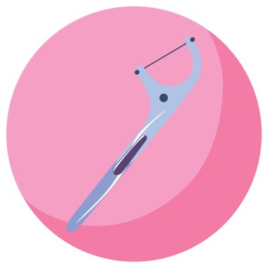 Diş basit renk vektörü çizimi