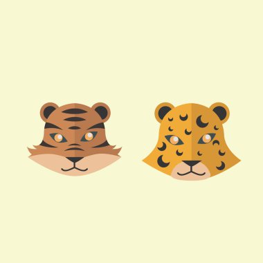 Bir kaplanın vektör çizimi