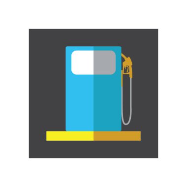 benzinlik ikonu vektör illüstrasyonu