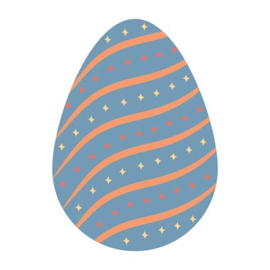 Paskalya yumurtası beyaz arkaplanda izole