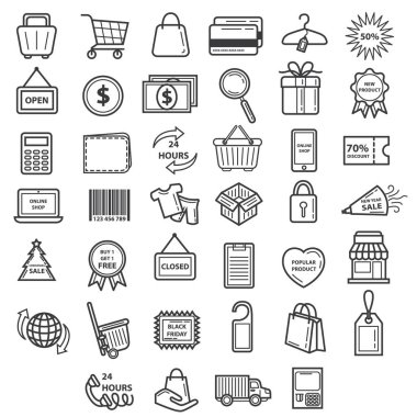 Simgelerin yaratıcı vektör illüstrasyonu