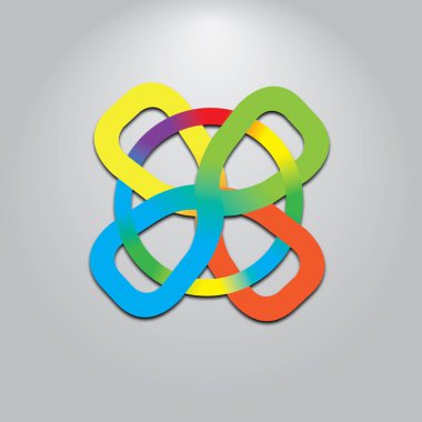 3 boyutlu üç vektör soyut kağıt arkaplan