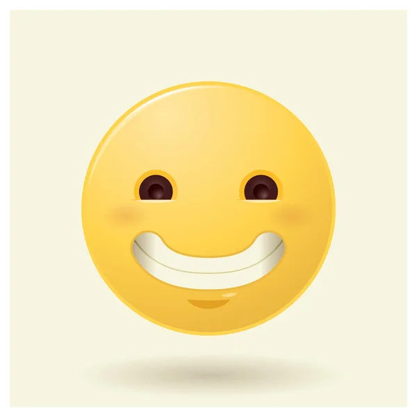 Lächeln Gesicht Mit Smiley Gesichter Auf Weißem Hintergrund — Stockvektor