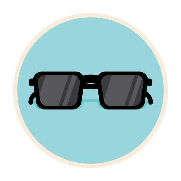 Gafas Icono Vector Ilustración — Vector de stock