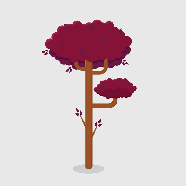 Ícone Árvore Design Plano Ilustração Vetorial — Vetor de Stock