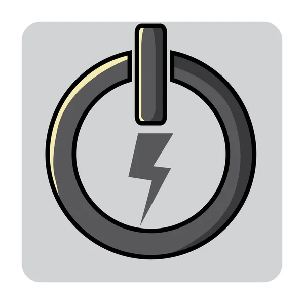 Power Icon Vector Illustration — Stock Vector