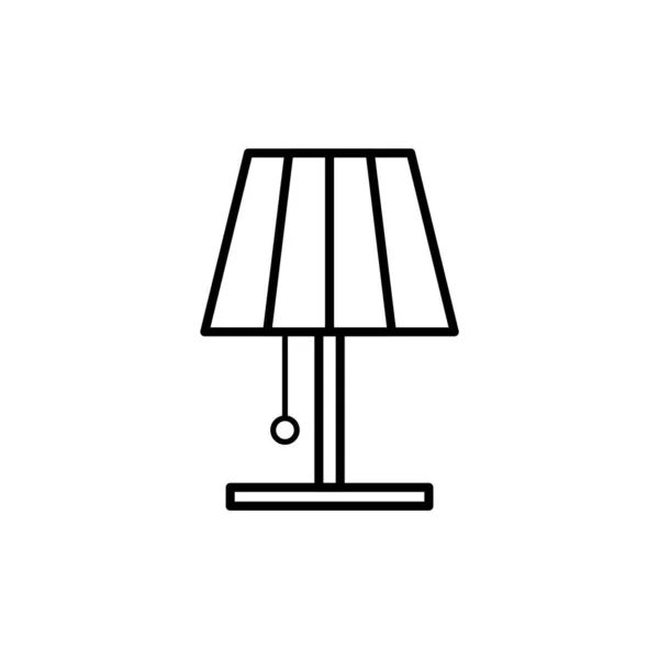 Illustration Vectorielle Lampe Fond Élément Icône — Image vectorielle
