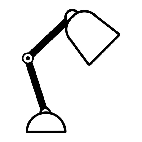 Eenvoudige Lamp Pictogram Vector Illustratie — Stockvector