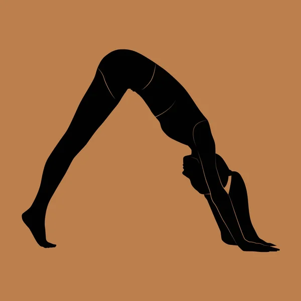 Yoga Pose Vector Illustration — Stock Vector