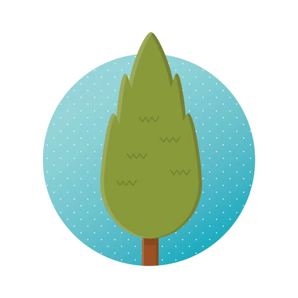 Baum Symbol Flachem Design Vektorillustration — Stockvektor