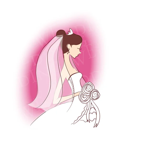 Ilustrasi Vektor Ikon Pernikahan - Stok Vektor