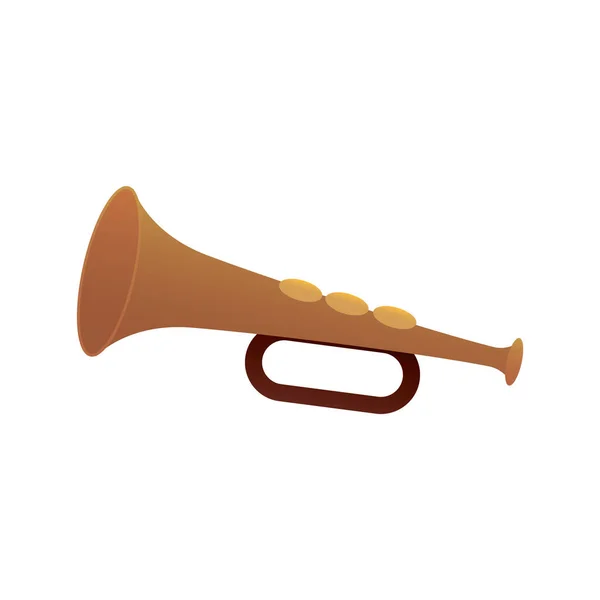 Icône Trompette Illustration Dessin Animé Icônes Vectorielles Saxophone Pour Web — Image vectorielle