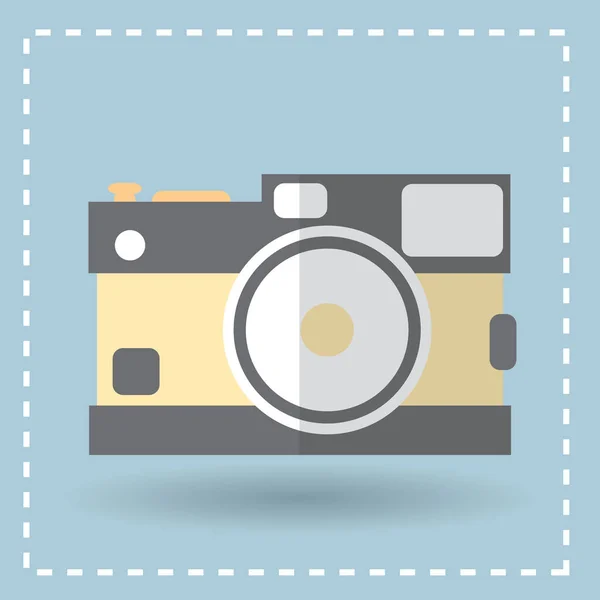 Значок Фотоапарата Стиль Плоского Дизайну Eps — стоковий вектор