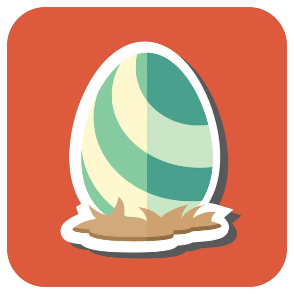 Paskalya Yumurtası Ikonu Vektör Çizimi Tasarımı — Stok Vektör