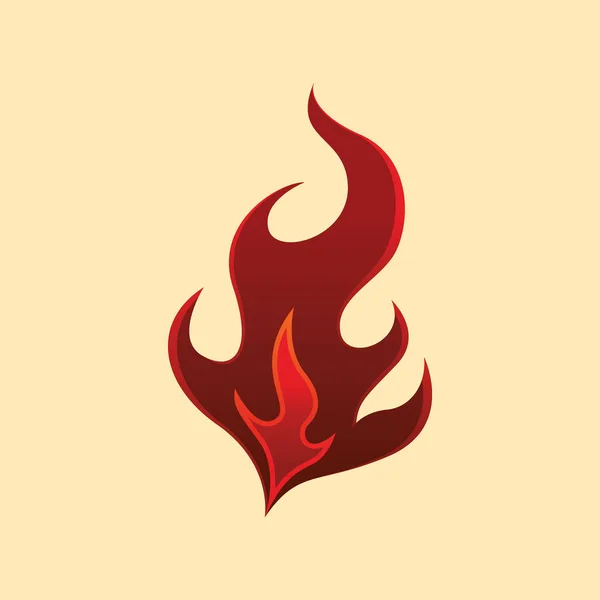 Icono Fuego Vector Ilustración — Archivo Imágenes Vectoriales