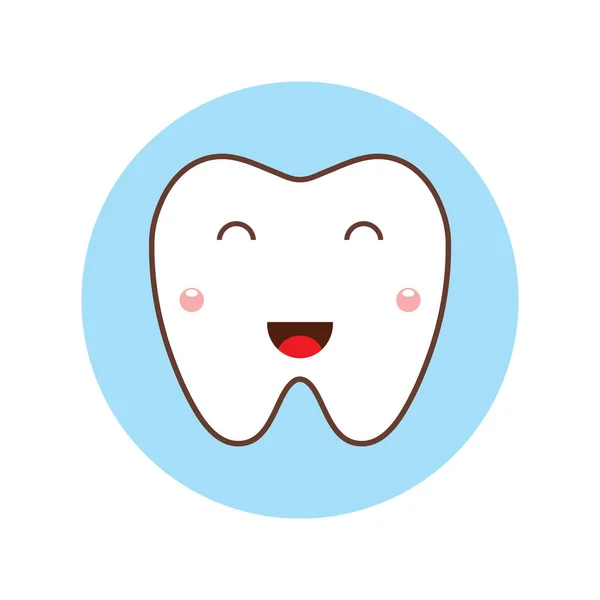 Икона Зуба Стоматологический Уход Здоровье Темы Изолированный Дизайн Векторная Иллюстрация — стоковый вектор