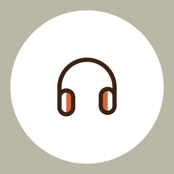 Ilustración Vectorial Auriculares Icono — Vector de stock