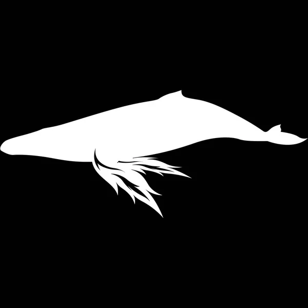Vektorillustration Einer Silhouette Eines Vogels — Stockvektor