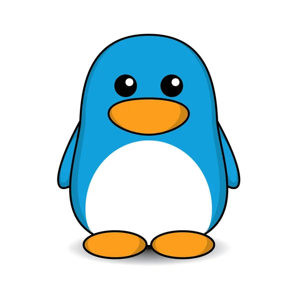 Schattig Pinguïn Cartoon Vector Illustratie — Stockvector