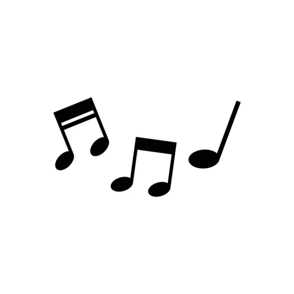 Icono Vector Nota Musical — Archivo Imágenes Vectoriales