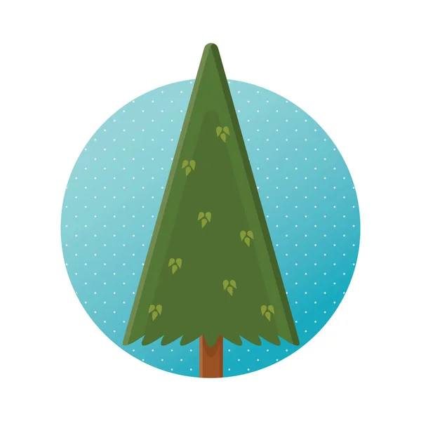 Tree Icon Flat Design Vector Illustration — Stock Vector